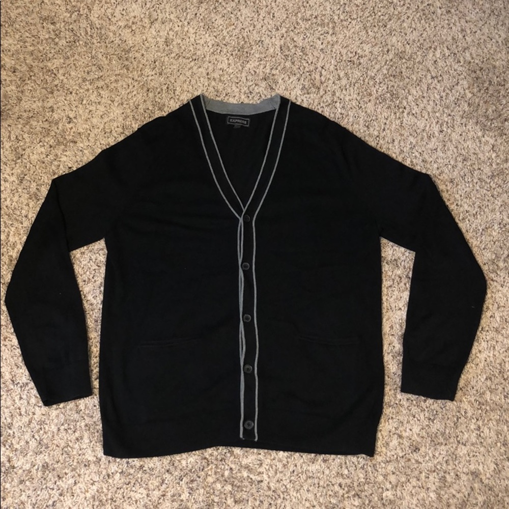 Express black cardigan